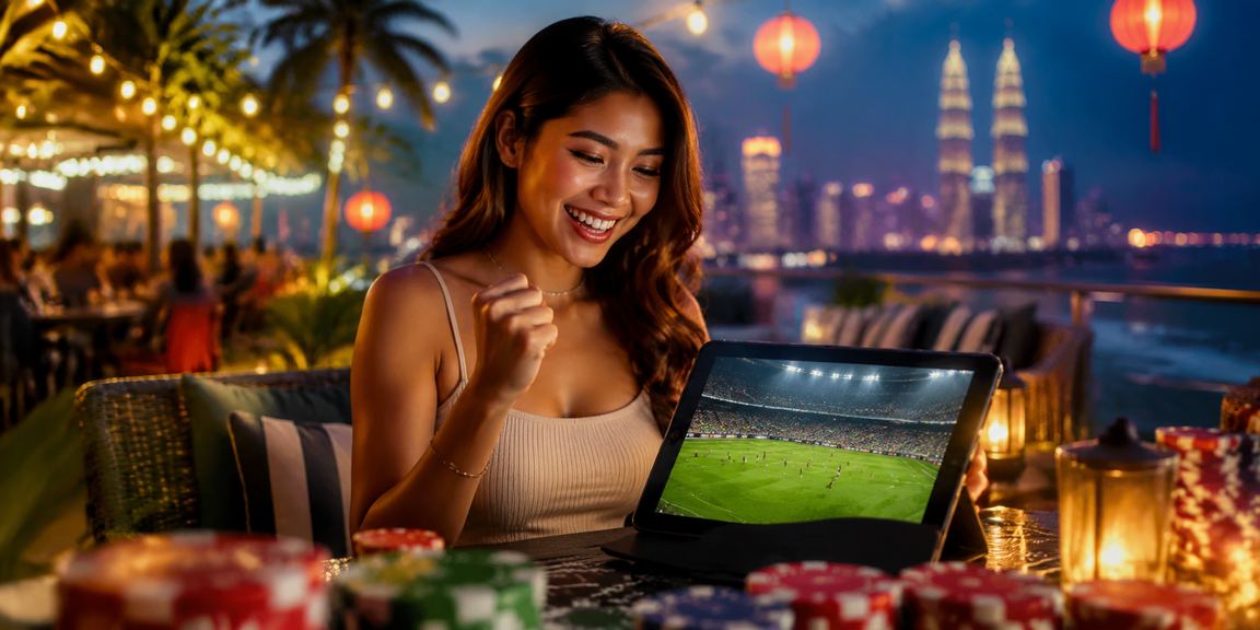 Pengguna Malaysia mengakses platform pertaruhan sukan dengan antara muka dalam bahasa melayu